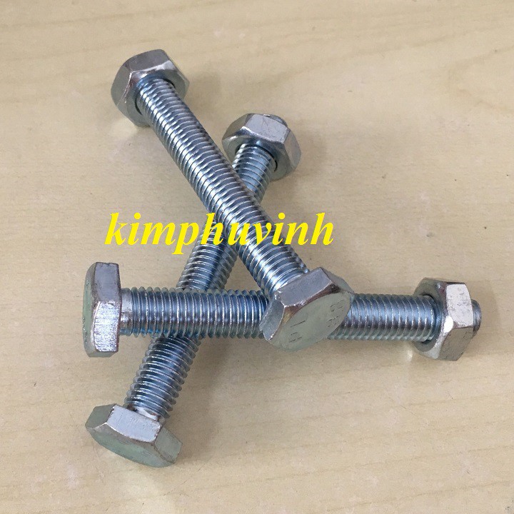 10 BỘ -  M10x60mm BULONG LỤC GIÁC - BULON 10LI