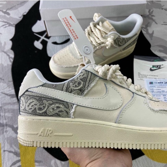 Giày Nike Air Force 1 Dây Thừng , Giày Nike Thể Thao  Thổ Cẩm Phối Đồ Nam Nữ Siêu Hot Trend Mẫu Mới bản Đẹp