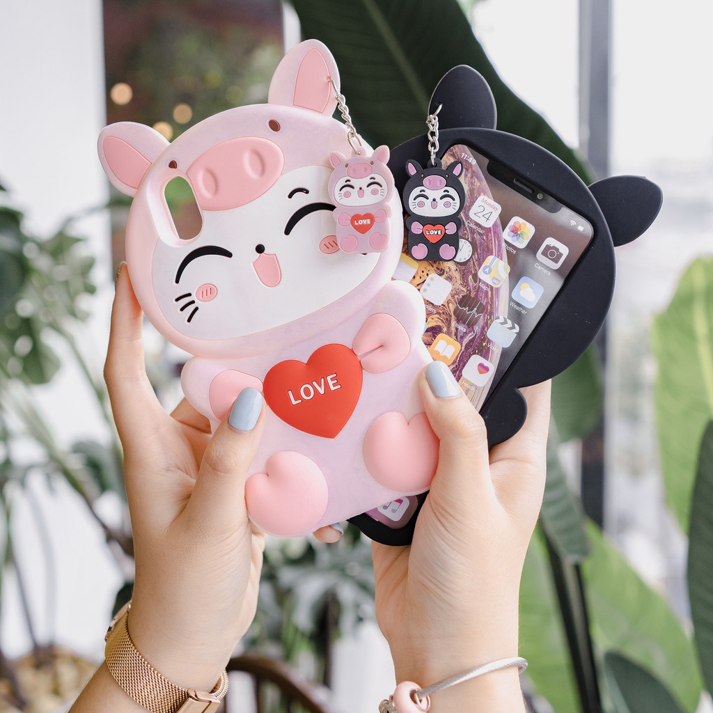 Ốp Oppo F1s, A59, F11, F7, F5, A73, A79 Mèo Tình Yêu siêu đáng yêu