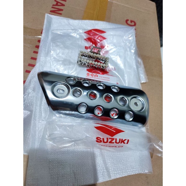 Ốp Bảo Vệ Ống Pô Chuyên Dụng Cho Xe Suzuki Shogun sp fd 125 Arashi smash 110