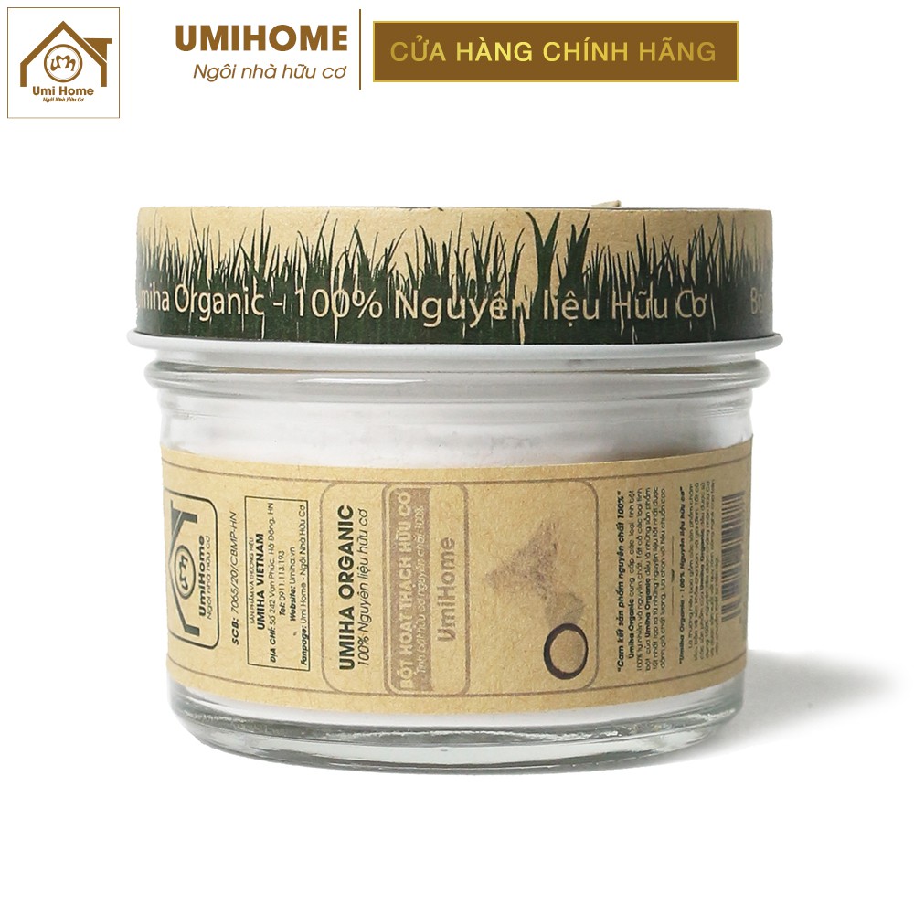 Bột Hoạt Thạch nguyên chất UMIHOME 135g | Dùng đắp mặt nạ, cải thiện giác mạc da, loại bỏ rôm sảy hiệu quả