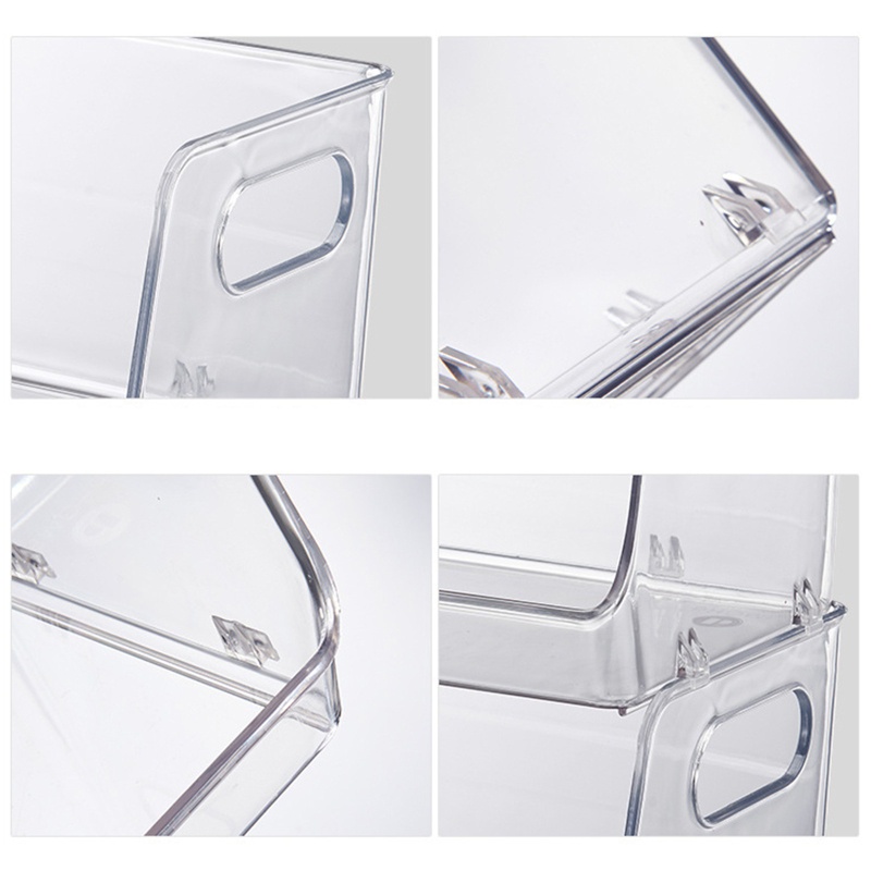 Ngăn Kéo Tủ Lạnh Trong Suốt Có Tay Cầm Bằng Nhựa Tiện Dụng Cho Nhà Bếp