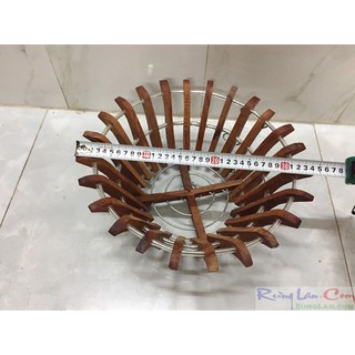 Chậu gỗ căm xe lượng số 4 size 31cm