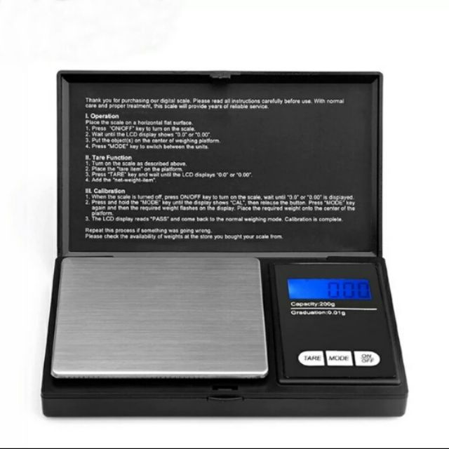 Cân tiểu ly ,cân điện tử  200g - 0.01g , cân mini nhỏ gọn nhanh chính xác tiện lợi