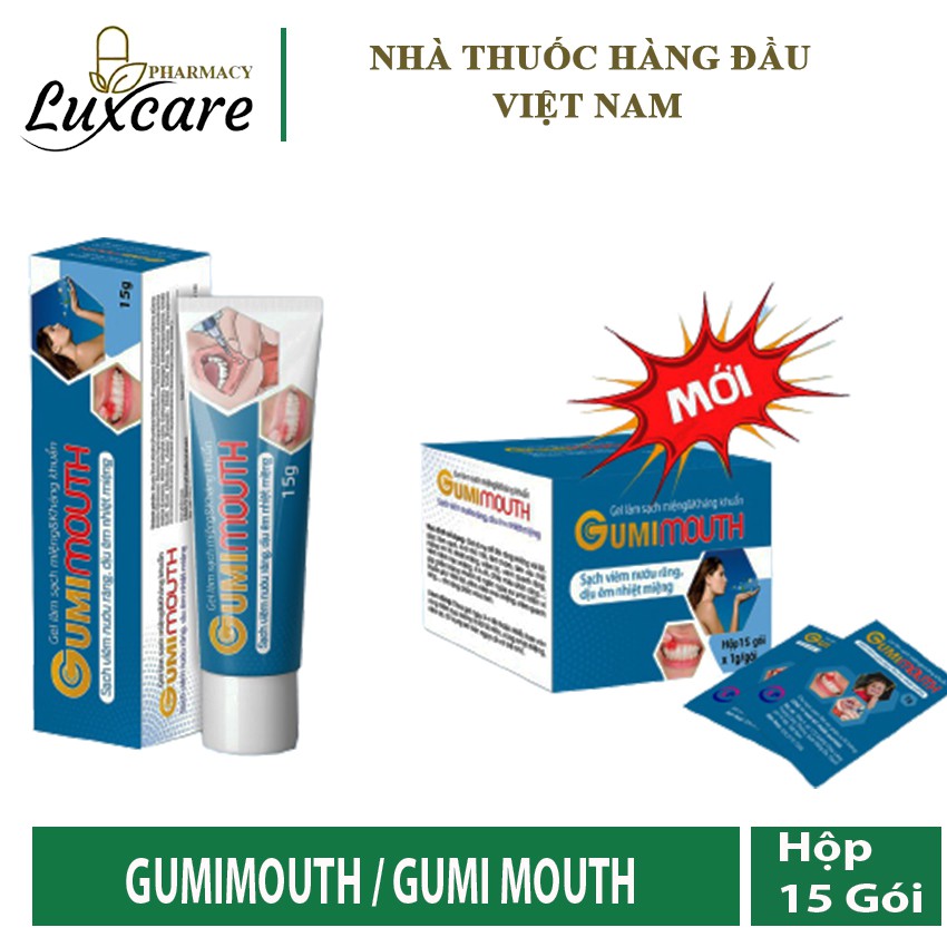 Gel Gumimouth - Sạch Viêm Nướu Răng &amp; Dịu Êm Nhiệt Miệng - Luxcare