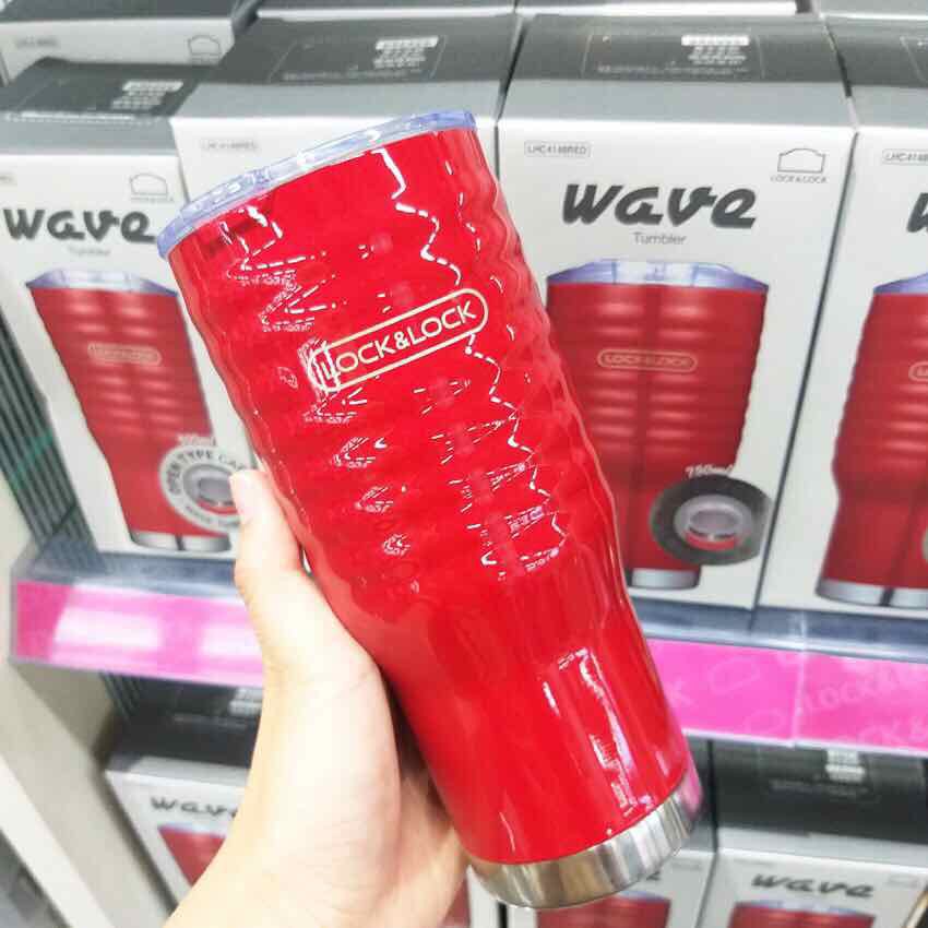 Ly Giữ Nhiệt Lock&Lock Wave Tumbler LHC4148 [750ML] LHC4147 [500ML] Có 2 Màu Đỏ Đen | BigBuy360 - bigbuy360.vn