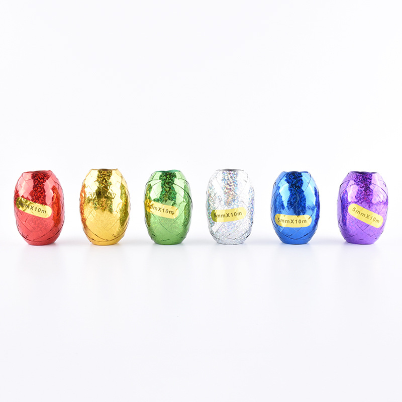 Cuộn dây ruy băng kim tuyến trang trí bong bóng dài 10m x 5mm