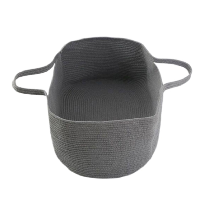 Giỏ Đựng Đồ Bằng Dây Cotton Bện Sắp Xếp Gọn Gàng Giá Đỡ