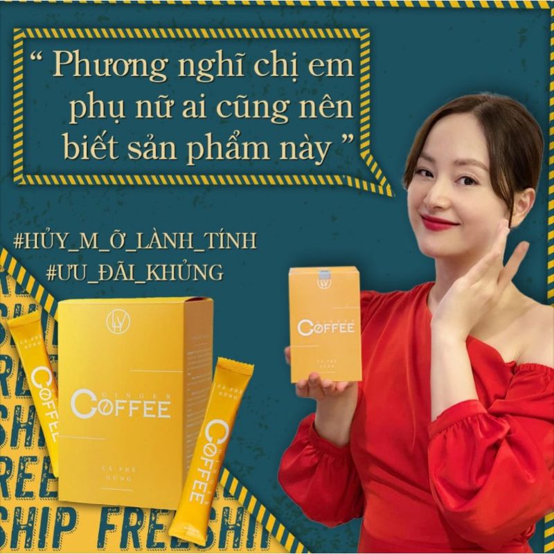 Cà phê gừng giảm cân  1 gói lẻ dùng thử.