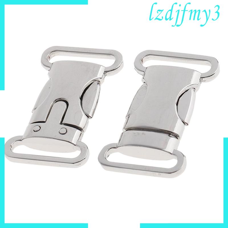 Set 2 Khóa Cài Kim Loại Tháo Gỡ Nhanh Cho Dây Đeo Túi Xách Paracord Làm Thủ Công Lzdjlmy3