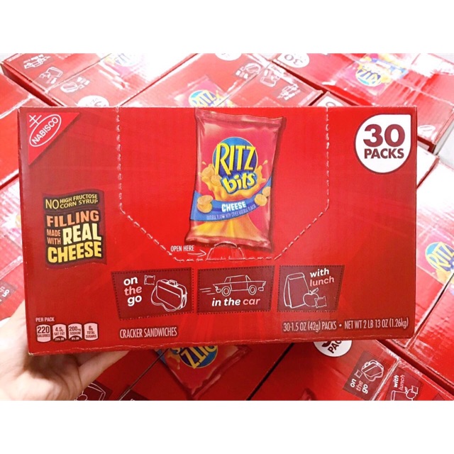 Thùng Bánh Ritz phô mai gói mini 42g - hàng xách tay từ Mỹ Date 26/7/2020