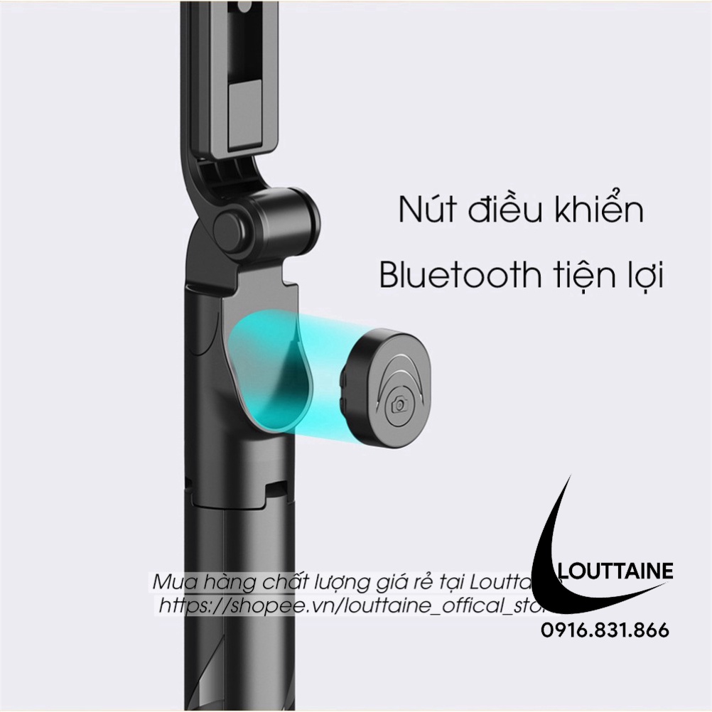 Gậy chụp ảnh 3 chân có đèn led Q02S gậy tự sướng selfie chụp hình bluetooth điều khiển từ xa xoay nhiều góc độ