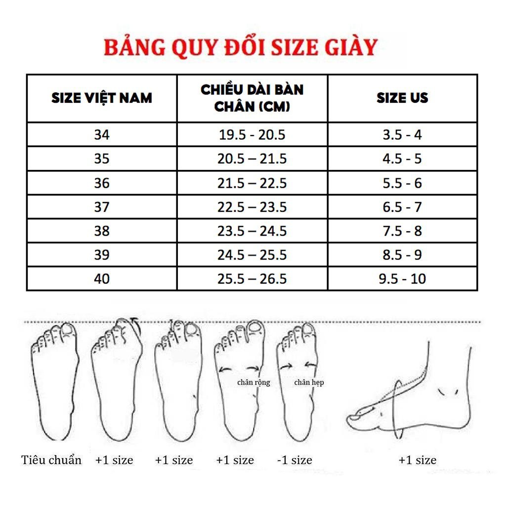 LiB - Giày Sandal Nữ Thời Trang Đế Vuông 3cm Quai Ngang S512