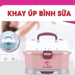 Giá úp bình sữa có lắp đậy và khay hứng nước KICHI