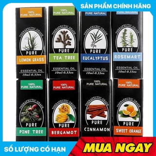 Tinh dầu sả nguyên chất 10ml, Tinh dầu tràm cao cấp - Nhập khẩu Ấn độ, 100% thiên nhiên