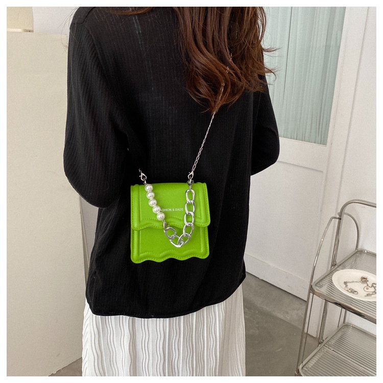 Túi xách JASMIN NOIR da PU đính ngọc trai thời trang cho nữ