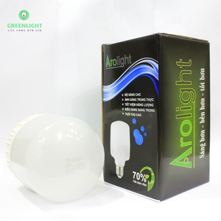 Bộ 3 Đèn Búp Trụ nhựa kín nước 14W Arolight ánh sáng Trắng, đèn LED siêu sáng, bảo hành 12 tháng