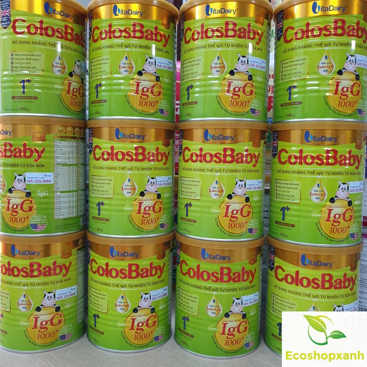 Sữa bột ColosBaby 400g Gold 1000IgG  0+, 1+  Mẫu mới Date mới nhất 2023