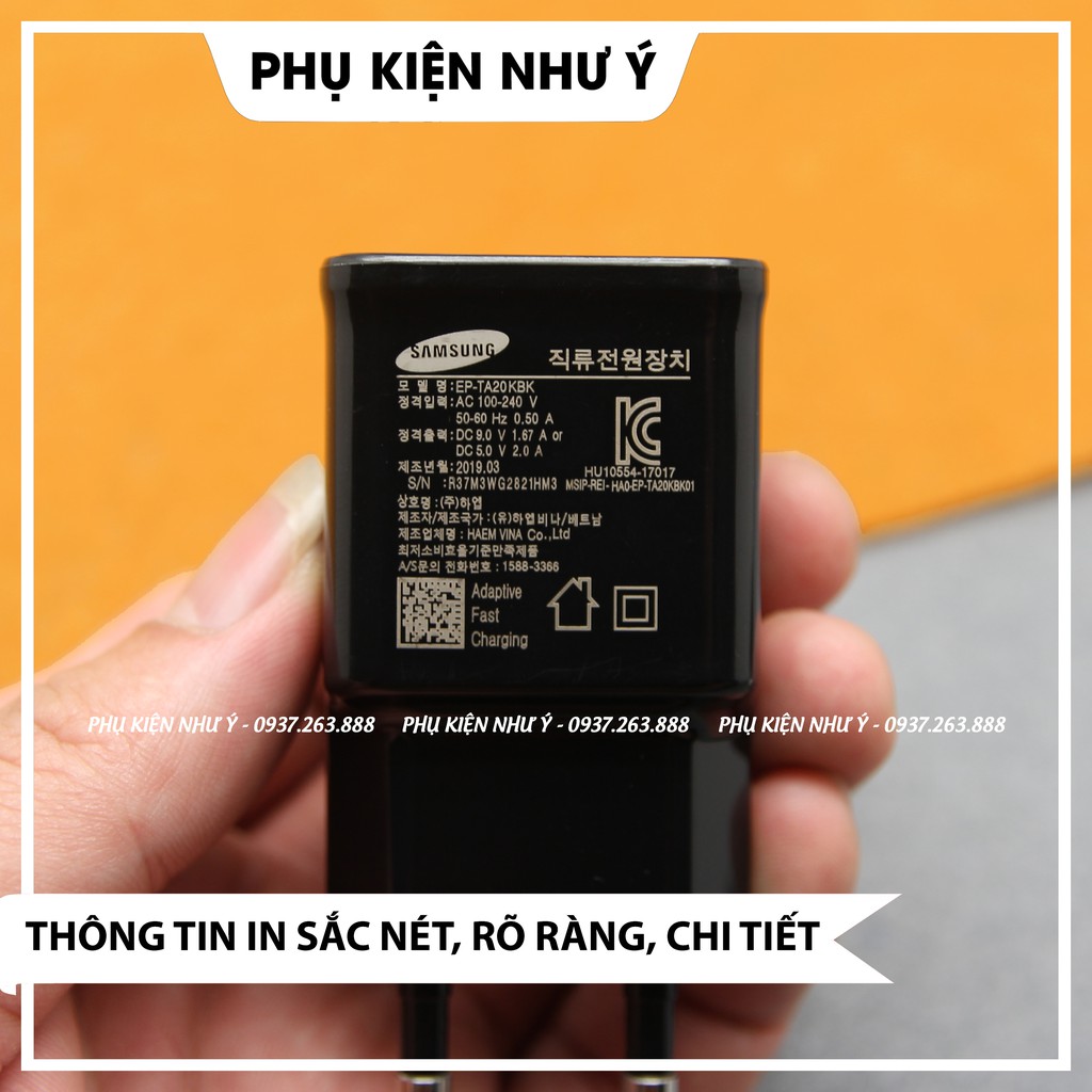 Củ sạc Samsung S8/Note 8 chính hãng - Sạc cực nhanh không đơ cảm ứng - Bảo Hành 12 tháng lỗi 1 đổi 1.