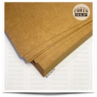 Xấp 50 tờ giấy kraft Châu Âu 350gsm, khổ A4 làm Scrapbook Handmade