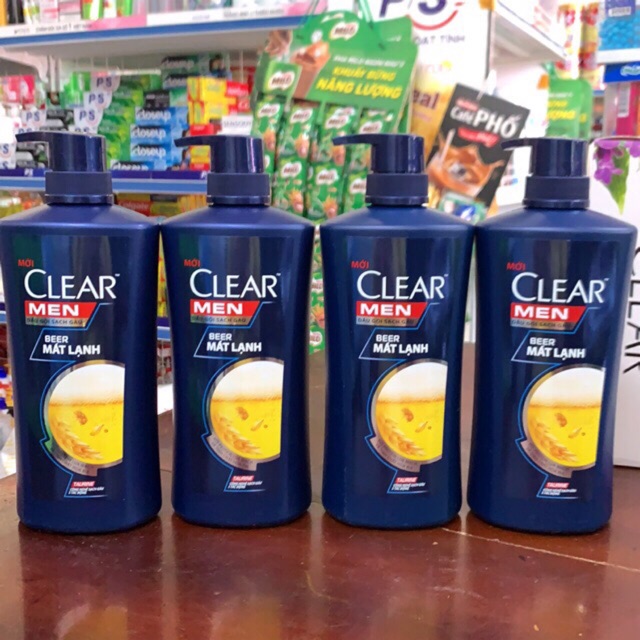 Dầu Gội Clear Men Sạch Gàu Beer Mát Lạnh 650g.