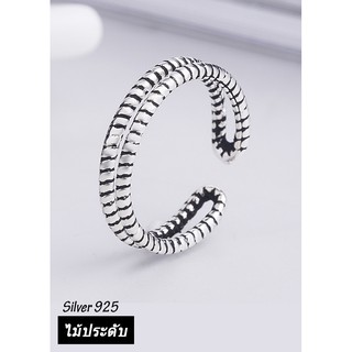 Nh038 nhẫn bạc thái 925 cỏ