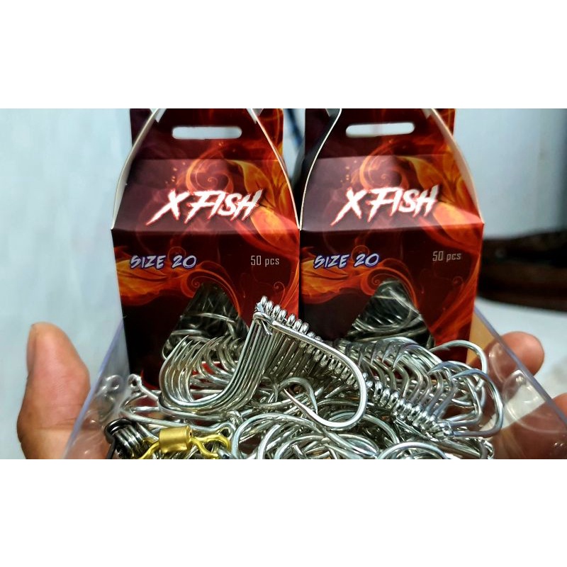 Lưỡi xfish cao cấp. siêu bén, tải 43kg, ko sét ,tặng mani bò