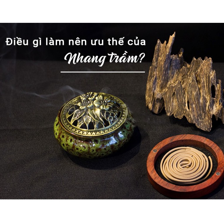 Nhang Vòng Khoanh Trầm Hương - 100% Trầm Hương Tự Nhiên - 1 hộp 24 khoanh đơn- 1 khoanh cháy 4h | BigBuy360 - bigbuy360.vn