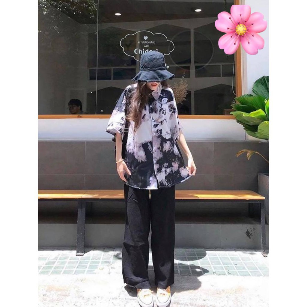 [Mã FAMAYWA giảm 10K đơn 50K] Áo Sơ Mi Loang❤️Giảm 20k❤️ Khi Áp Áo Sơ Mi Loang Quảng Châu