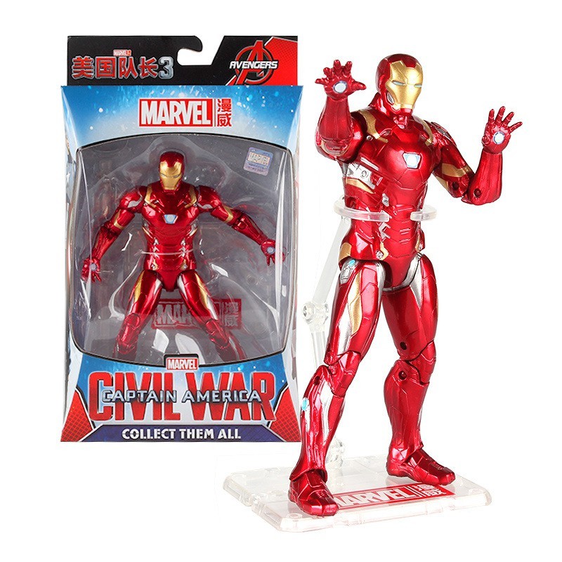Mô hình Người Sắt Iron Man Mark 46 trong phim Civil War của Marvel - Có đế trưng bày