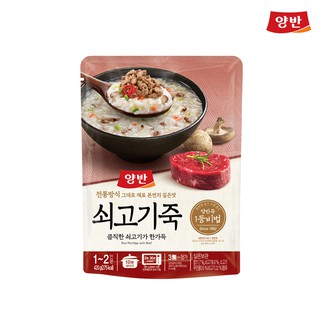 Cháo Ăn Liền Bổ Dưỡng Cao Cấp Yangban Vị Thịt Bò Túi 420.0g