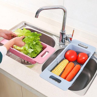 Rổ Gác Bồn Rửa Bát Gấp Gọn Đa Năng Lúa Mạch Tiện Dụng - 5613