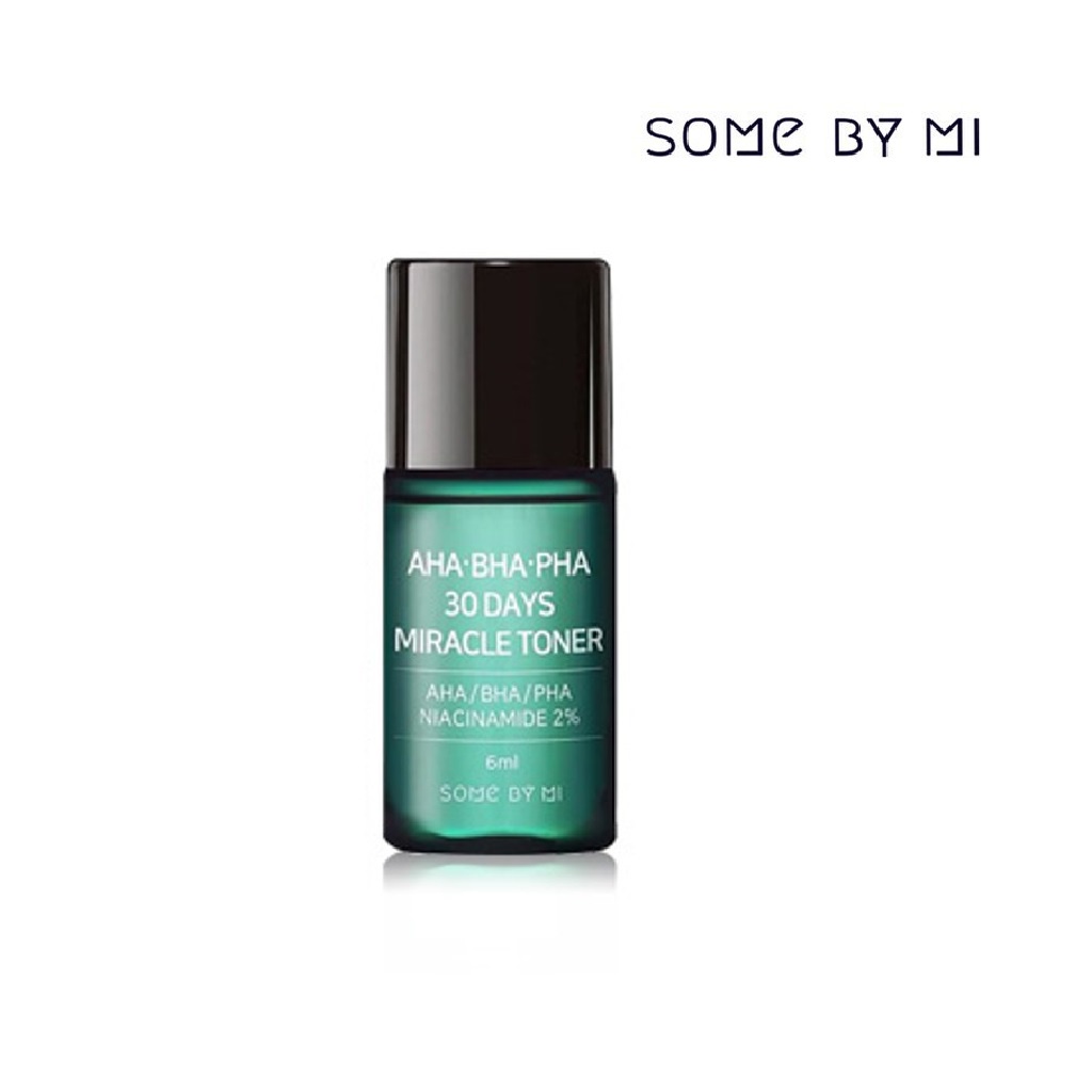 [Mã COSGLORIAT3 -8% đơn 250K] Nước Hoa Hồng Giảm Mụn Some By Mi AHA BHA PHA 30 Days Miracle Mini 6ml