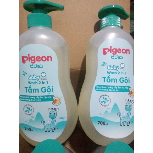 [Mẫu mới]Sữa tắm gội toàn thân Pigeon 700ml