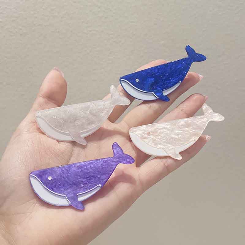 Kẹp Tóc Hình Cá Voi Nhỏ Dễ Thương Phong Cách Hàn Quốc Cho Bé