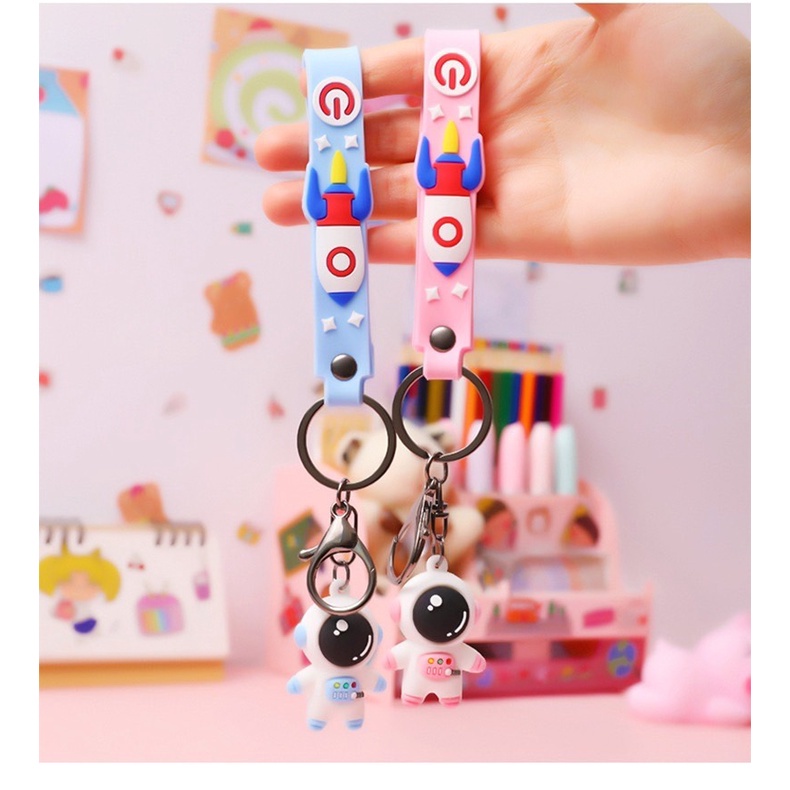 Móc Khóa Hình Phi Hành Gia Hoạt Hình Dễ Thương