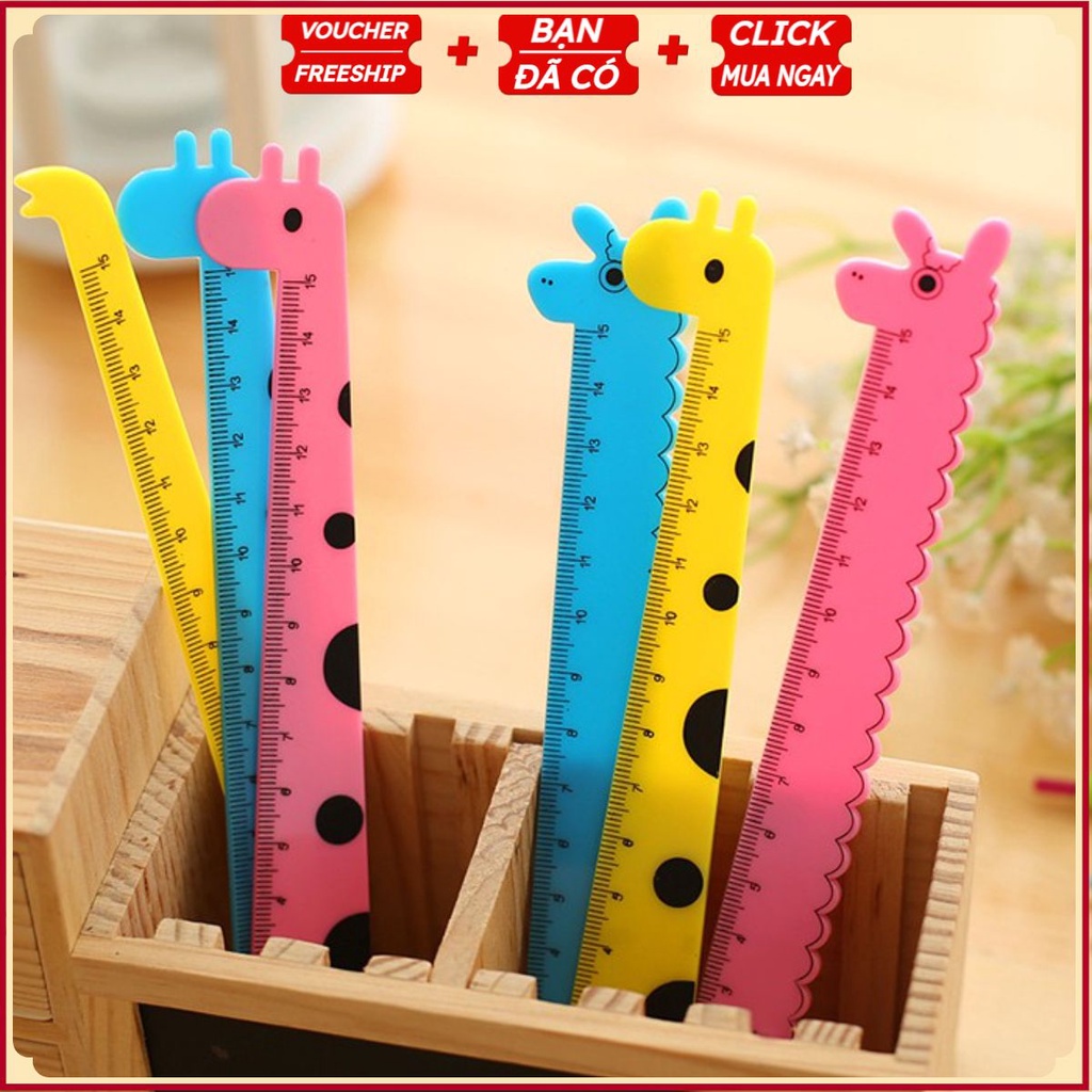 Thước Kẻ Hươu Voi Cá Tính (Giao Mẫu Ngẫu Nhiên)