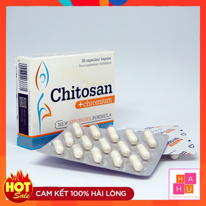 Chitosan + Chromium - Hỗ trợ giảm cân an toàn, giảm nguy cơ béo phì, giảm hấp thu chất béo