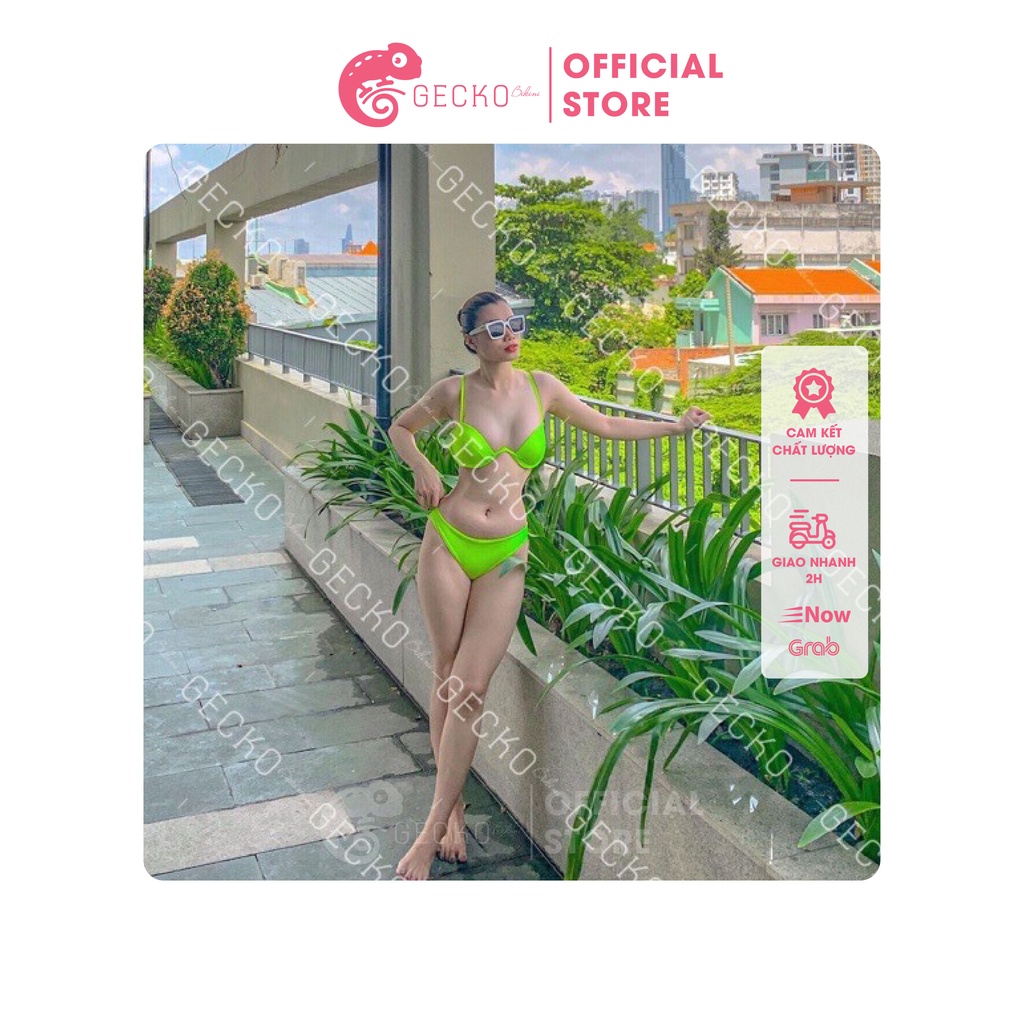 Bikini Đồ Bơi 2 Áo Mảnh Gọng V Nâng Ngực GK0208 (Video, Ảnh Thật, Nhiều Màu)