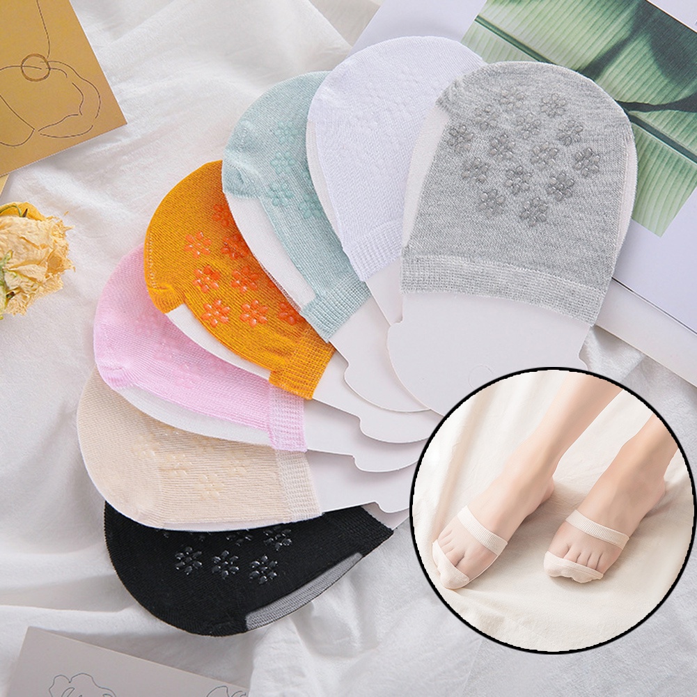 Vớ Bảo Vệ Bàn Chân Bằng Lụa Silicone Thoáng Khí Chống Trượt Thời Trang Mùa Hè Dành Cho Nữ