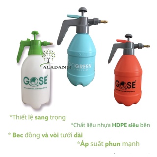 Bình xịt tưới cây phun xương cao cấp, áp suất cao, nhựa dày độ bền cao, bec tưới đồng, tiêu chuẩn châu âu