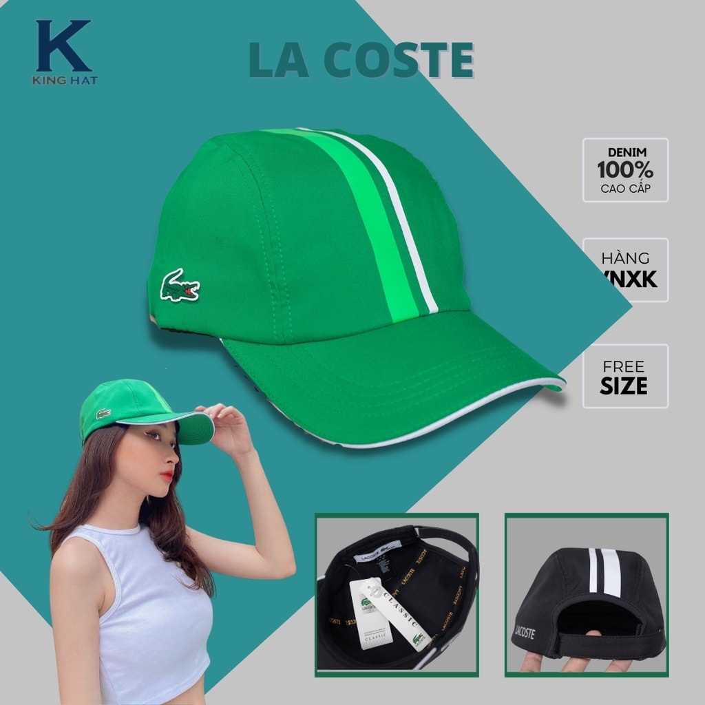 Nón lưỡi trai LA COST Men’s SPORT Light Ergonomic đầy đủ tem  tag, Logo Silicon ép ,chất dù phom mềm