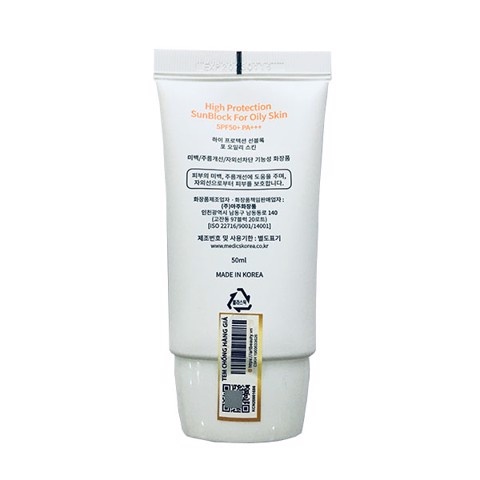 Kem Chống Nắng Medic S High Protection Sunblock For Oily Skin SPF50+ PA+++ - 50ml