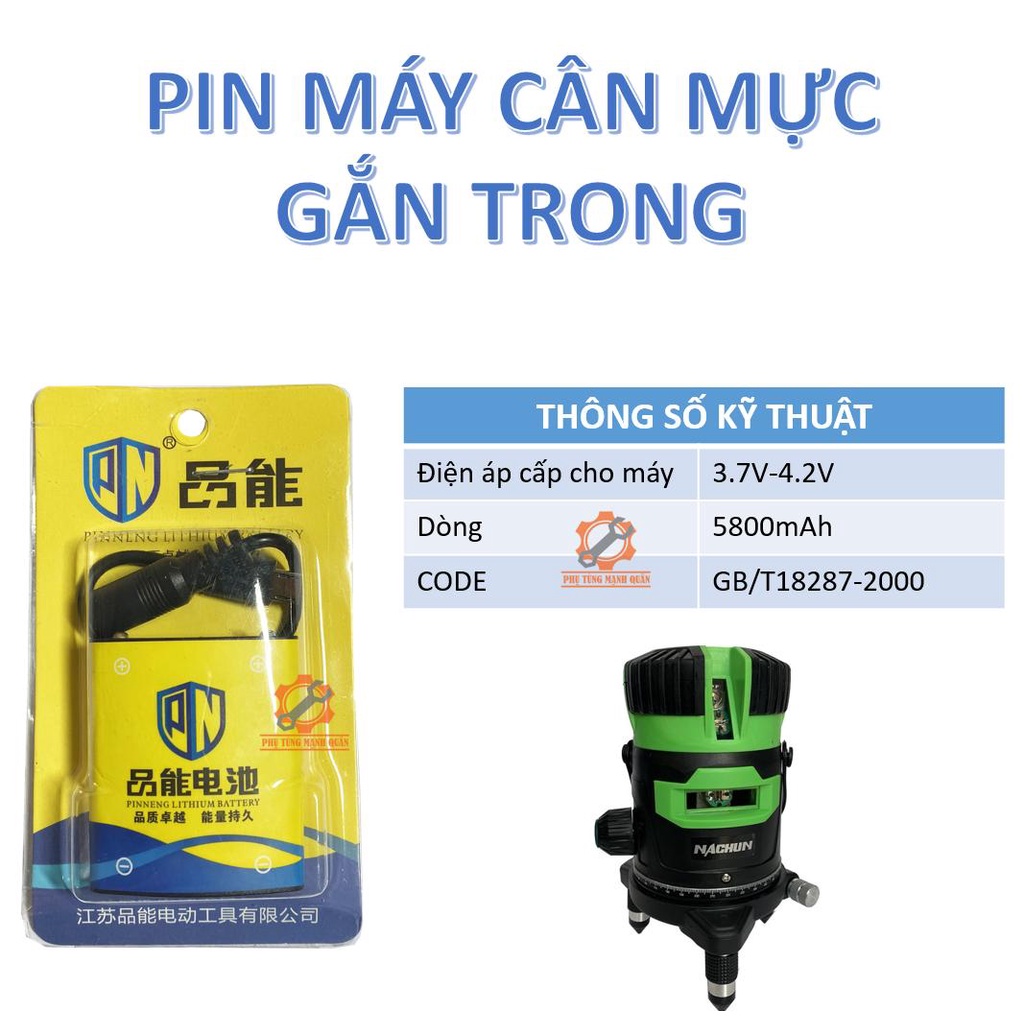 Pin máy cân mực / Pin máy laser/pin máy bắn cốt- pin gắn trong - pin gắn ngoài