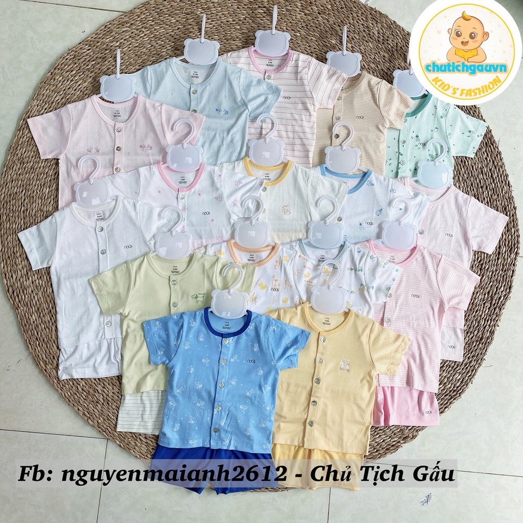 Nous - bộ cộc tay cài giữa bé trai, bé gái