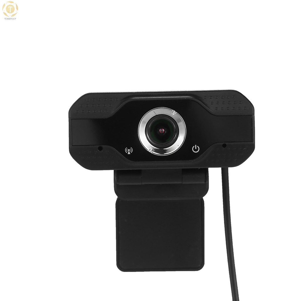 Shipped within 12 hours】 USB Webcam 1080p HD 30fps Desktop Clip-On PC Laptop Camera with Noise Canceling Microphone for Video Conferencing Live Streaming Online Courses Recording Compatible with Windows 2000/XP/7/8/10/Vista(32bit)/Android TV Webcam [TO]