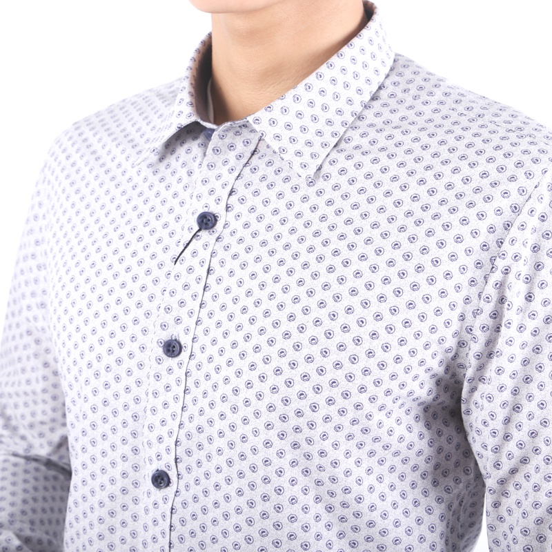 Áo sơ mi Dài tay Owen Bamboo Slim Fit màu Ghi - AS61042D