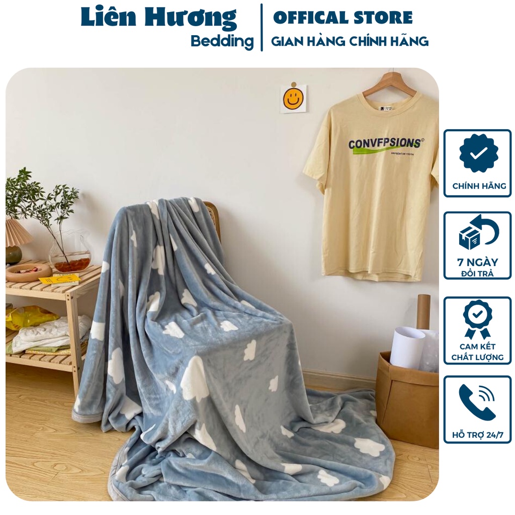 Chăn nỉ nhung tuyết sữa dầy dặn hàng _ Loại 1_ siêu đẹp mềm mịn kích thước 2mx2m3