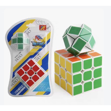 Bộ 2 rubic vuông tròn 3x3 loại tốt dễ xoay cho bé