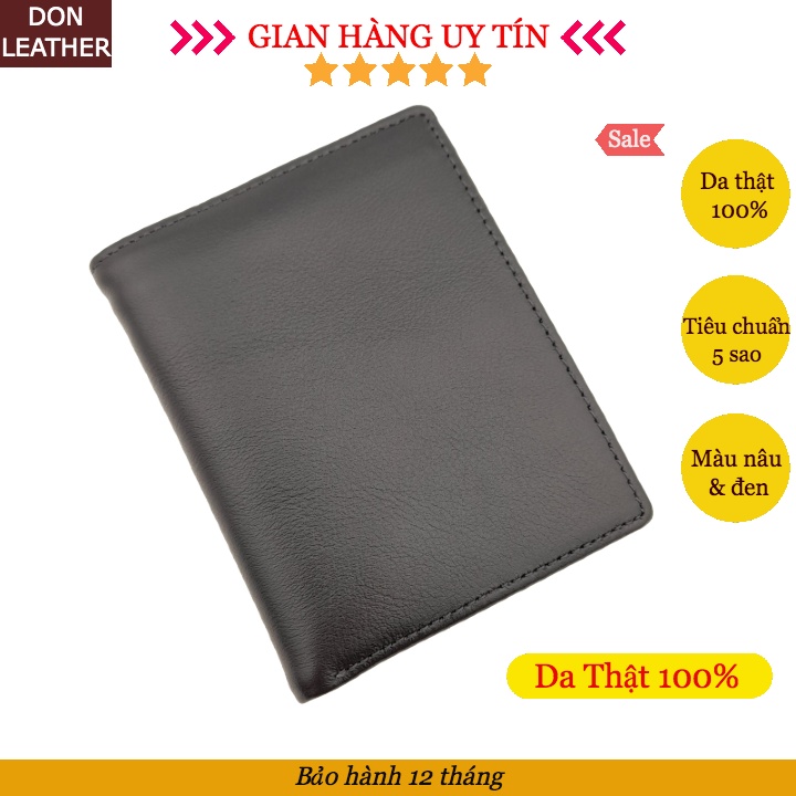 Bóp Da Nam Ví Nam Kiểu Đứng Mẫu Mới Da Bò Thật 100% Loại Tốt (BH 12 Tháng)